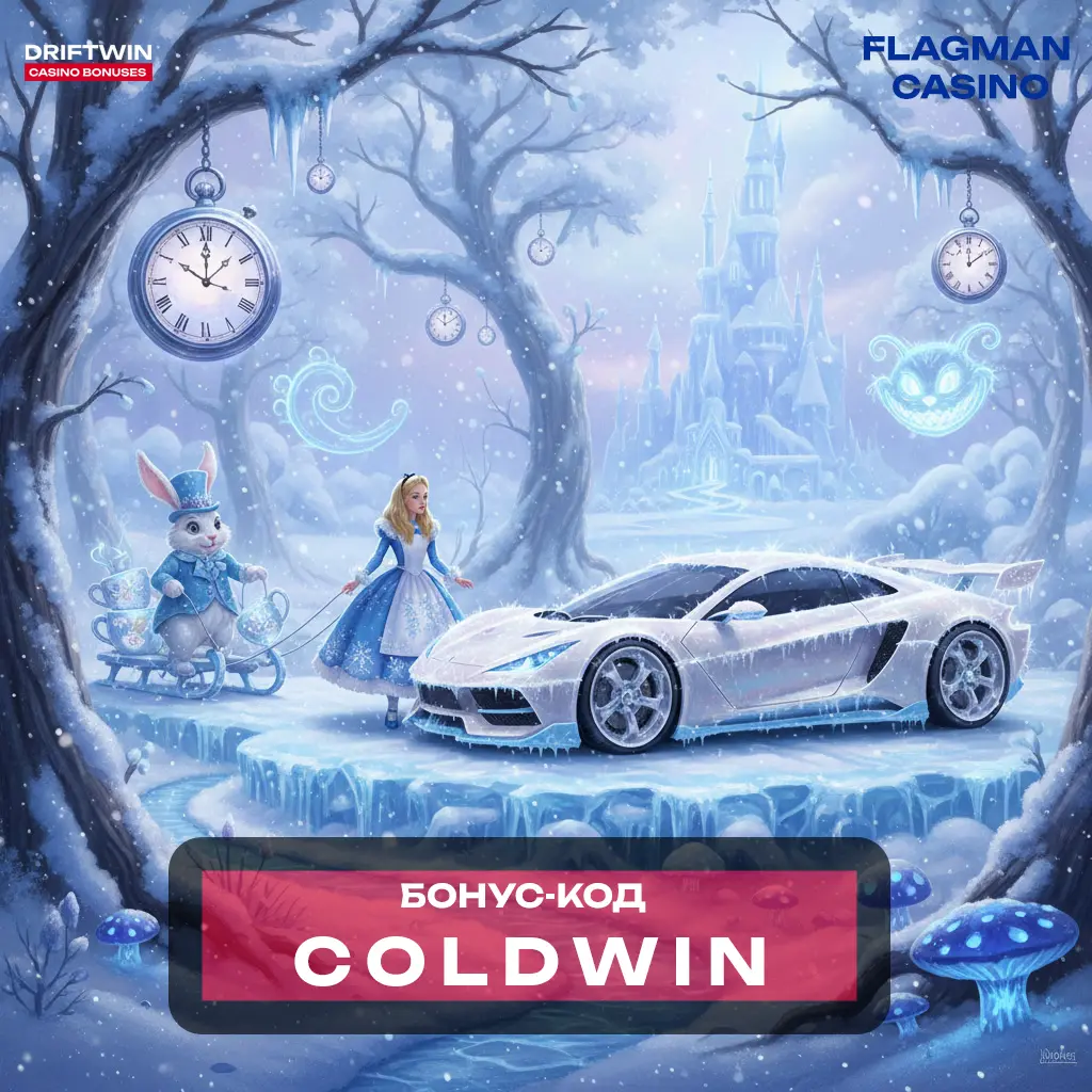 Бонус-код на 60 FS в слоте Alice Wonderluck